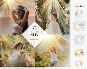 Bright Sun Photo Overlays