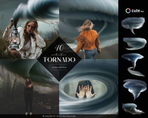 Realistic Tornado Photo Overlays